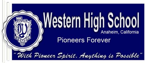 Western High School Pioneers Forever Tab One