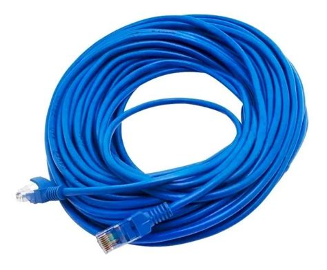Cable De Red Rj Internet Metros Categoria E Utp Azul Cuotas Sin