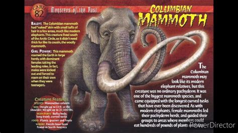 Columbian Mammoth Sound Effects Youtube