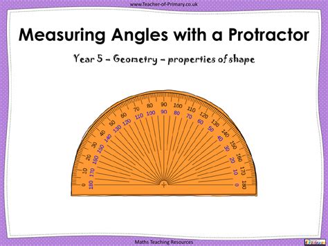 Measuring Angles With A Protractor Powerpoint Maths Year 5