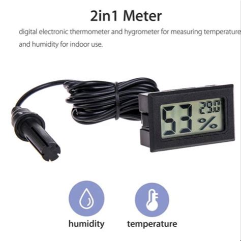 Jual Mini Profesional Probe Digital LCD Thermometer Hygrometer