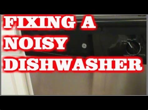 Plenty of dishwashers also include a food disposal grinder that may produce a buzzing sound rattling noises deriving from a dishwasher are usually caused by dishes or cutlery hitting into one. FIXING A NOISY DISHWASHER. - YouTube