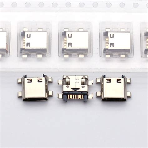 100pcs New Micro Usb 7pin Connector Mobile Charging Port Tail Plug For