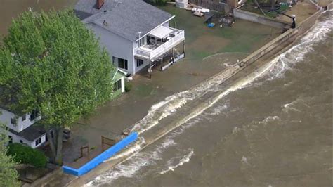 Aerial Video Shows Severe Flooding In Monroe County