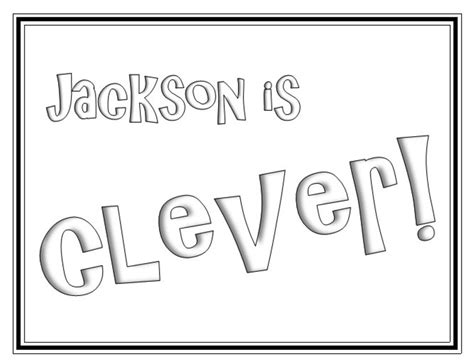 31 Printable Name Coloring Pages Color Your Name Custom Etsy