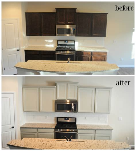 We Painted Our Brand New Kitchen Cabinets And Here S How It Turned Out