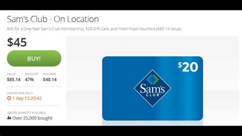 Maybe you would like to learn more about one of these? Sam's Club Membership Half Price Groupon + $20 Gift Card - YouTube