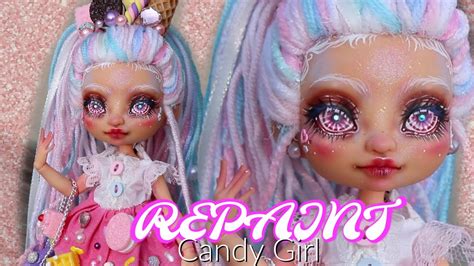 Repaint Candy Girl Ooak Cave Club Doll Custom Tutorial Arteza