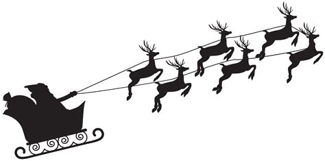 Stylish santa with reindeer cartoon animated image for children. Sleigh clipart big santa, Sleigh big santa Transparent ...