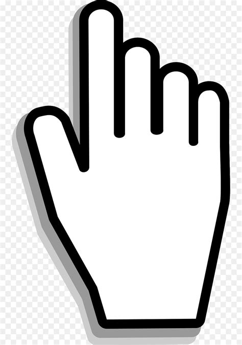 Computer Mouse Pointer Cursor Hand Index Finger Cursor Png Download