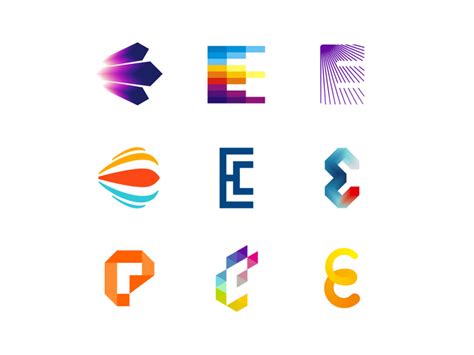 Logo Alphabet Letter E In 2020 Letter Logo Design Lettering Letter E