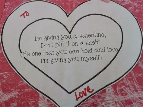 Valentines Day Card For Preschool Teacher