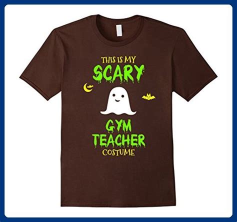 Mens Scary Gym Teacher Costume Halloween T Shirt 2xl Brown Workout