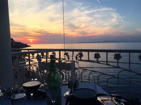 Dinner with a view in Sorento, Italy at the Bellevue Syrene