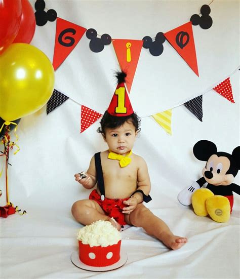 1st birthday cakes for boys and girls and cakes for small children, order online for chennai delivery. Mickey Mouse 1st birthday cake smash! | Mickey mouse first birthday, Mickey mouse 1st birthday ...