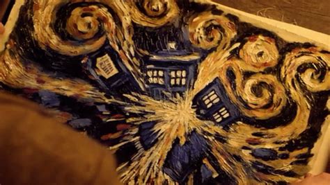 Doctor Who In The Pandorica Opens Painting Showing The Explosion Of