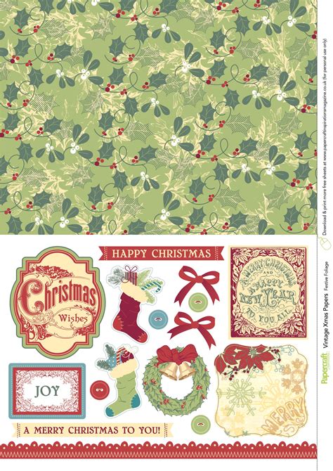 Get Nostalgic With Vintage Christmas Papers Christmas Scrapbook Paper