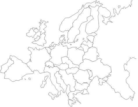 Printable Europe Map Blank