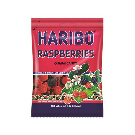 Haribo Gummi Candy Raspberries One Source America Inc
