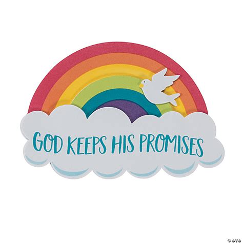 God Keeps His Promises Rainbow Magnet Craft Kit Makes 12 Oriental