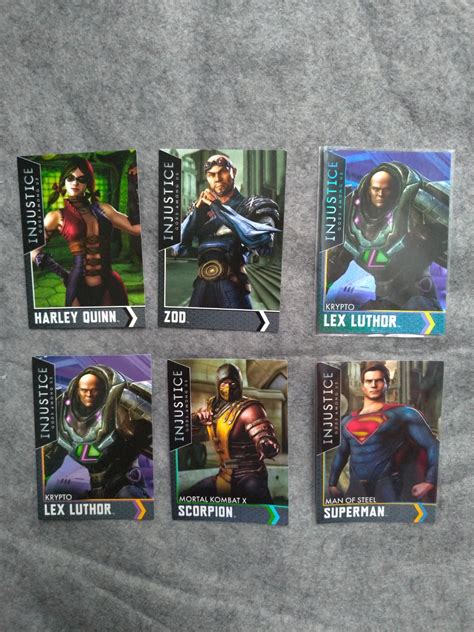 Injustice Arcade Series 1 Cards Dc Superman Lex Etc Hobbies And Toys