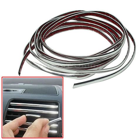 hot applied 3m chrome self adhesive car edging styling moulding trim strip 6mm car stickers