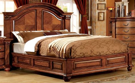 Bellagrand Antique Tobacco Oak Cal King Bed From Furniture Of America