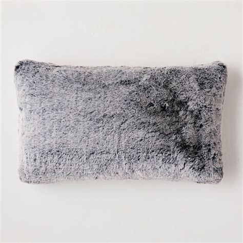 West Elm Faux Fur Chinchilla Pillow Cover Collection