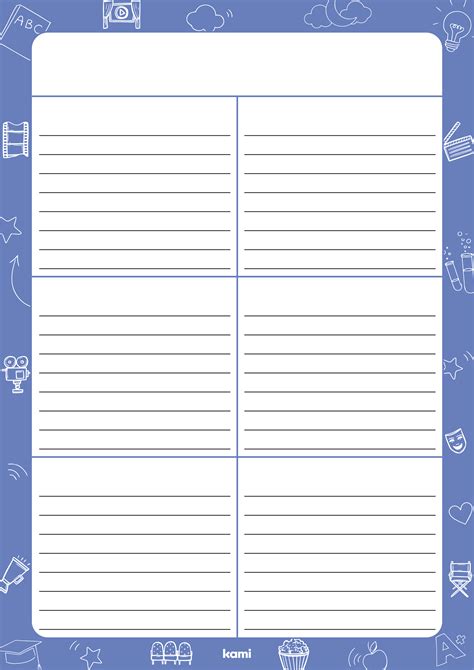 Character Profile Blue Blank For Teachers Perfect For Grades 6th