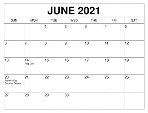 Print Calendar June 2021 Free Printable Calendar Monthly