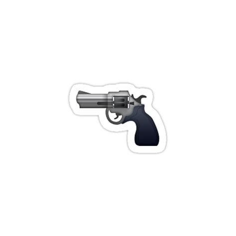 Ios Gun Emoji Stickers By Delectabledonut Redbubble