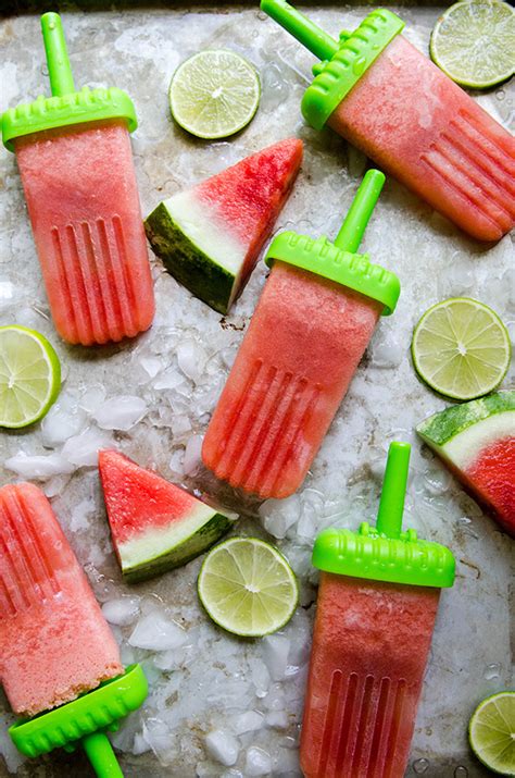Solets Hang Out Watermelon And Lime Tequila Popsicles