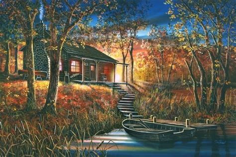 Jim Hansel Editions Llc Dawns Early Light Cottage Art Cabin Art