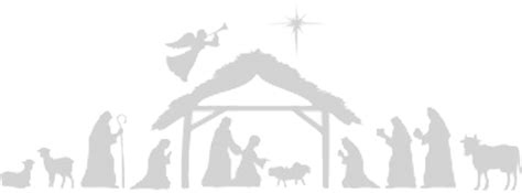 Nativity Scene Silhouette Transparent Background Illustration Of A