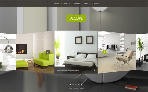 Interior Design Website Template 51116 Original 