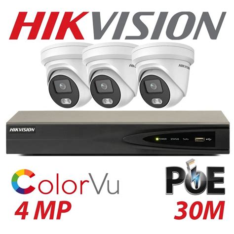 Best Hikvision 2mp Colorvu Ip Network Camera System With 4k Poe 4ch Nvr