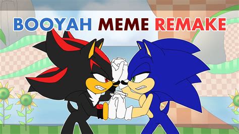 booyah meme animation [remake] sonic and shadow the hedgehog flash warning youtube
