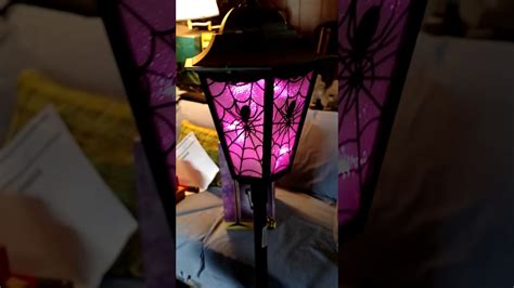 Lighted Lamp Post Halloween Decoration 10 Led Lights