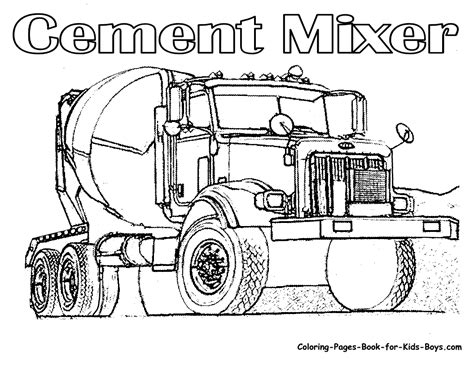 Sailboat coloring page is a great method to teach children about the various of water transport. Semi truck coloring pages to download and print for free