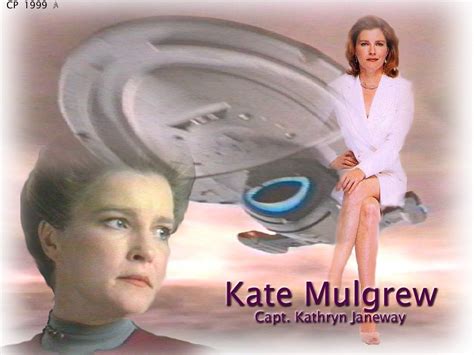 Kate Mulgrew Star Trek Cast Wallpaper 17330681 Fanpop