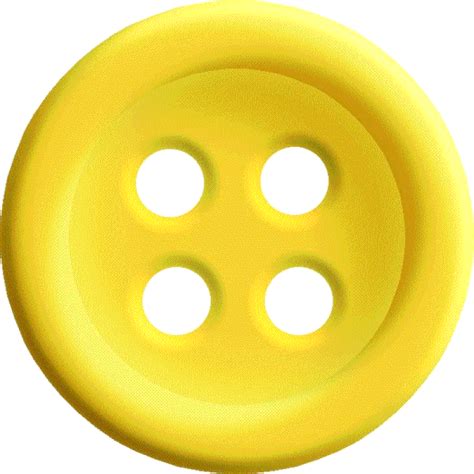 Yellow Sewing Button With 4 Hole Png Image Purepng Free Transparent