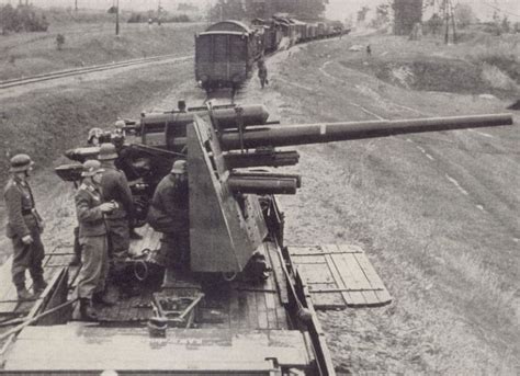 88mm Flak On Railway Car Kriegsfotografie Deutsches Heer Gepanzerte