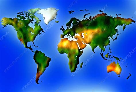World Map Stock Image E0500630 Science Photo Library