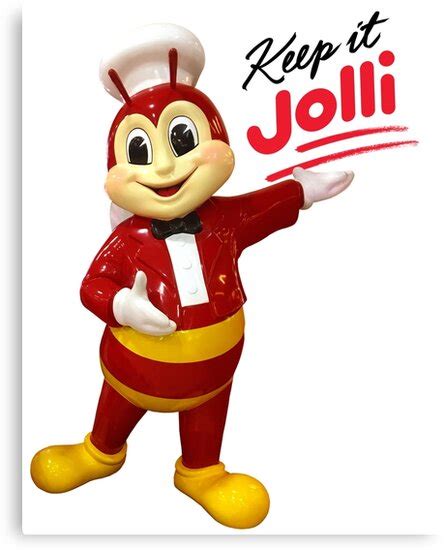 Jollibee Mascot Statue Keep It Jolli Canvas Print By Meltissa