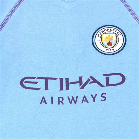 Buy Baby Manchester City Fc Sleepsuit Official Merchandise