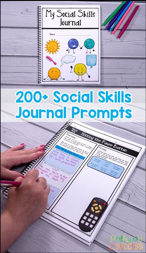 A Social Skills Journal to teach social skills throughout the whole year! Skills tar… | Social ...