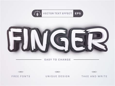 Finger Paint Editable Text Effect Font Style Uplabs