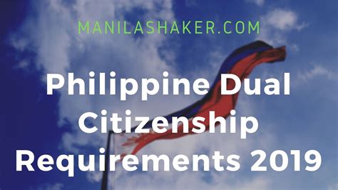 You can make the application in the philippine embassy in toronto and in philippine. What Are the Requirements to Acquire Philippine Dual ...