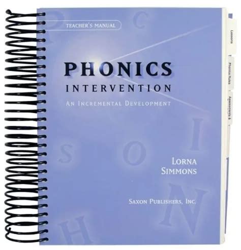 Phonics Intervention An Incremental Development By Lorna Simmons 114