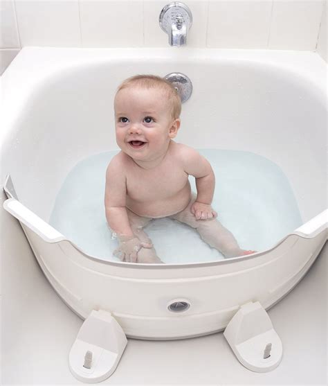 Baby tubs can be a much safer option. BabyDam Bathtub Divider - The Green Head